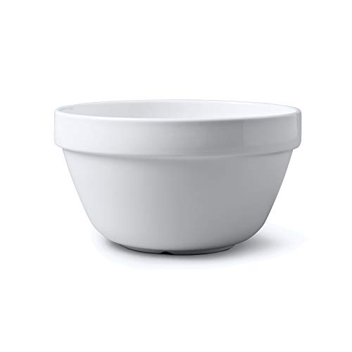 WM Bartleet & Sons 1750 T214 - Cuenco de porcelana tradicional para pudín (20 cm, 1,25 l/2 unidades), color blanco