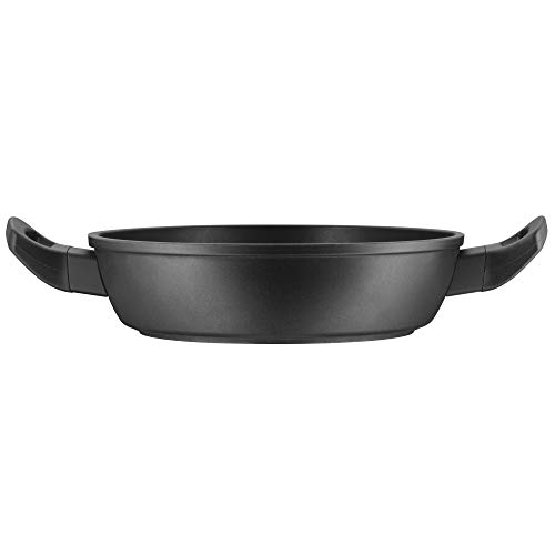 WMF PermaDur Premium Sartén, Acero Inoxidable, Negro, 28 cm