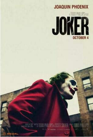 wojinbao Estilo Movie Joker Pictures Joaquin Phoenix Print Silk Poster para la decoración de su hogar60x90cm