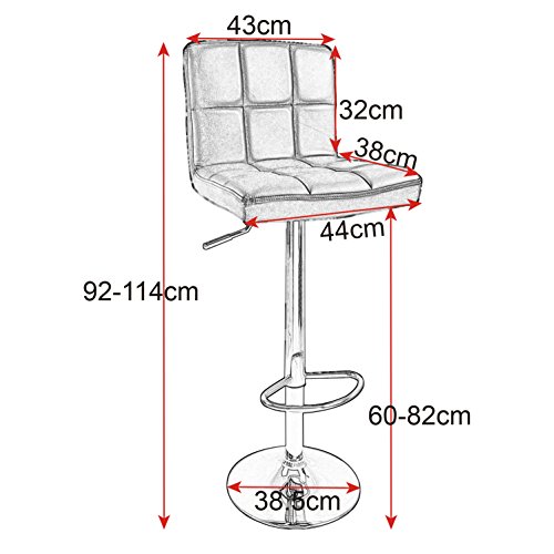 WOLTU 2X Taburete de Bar Silla de Bar Lino Muebles Cocina Taburete Alto Regulable en Altura con Respaldo Sillas Alta Taburetes Tapizado Gris Claro