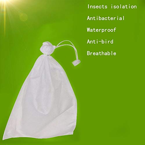 WOVELOT 100 Pcs Bolsas De Proteccion De Uva Bolsa De Malla Para Uvas De Frutas Y Verduras En Contra Bolsa De Insectos Impermeable Control De Plagas Anti-Bird Jardin 300X350Mm