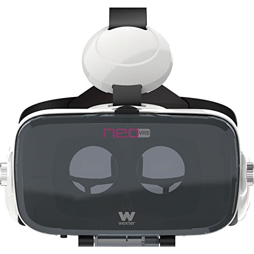 Woxter Neo VR5 - Gafas de Realidad Virtual 3D para Smartphone con Auriculares incorporados, Color Blanco