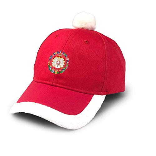 wwoman Santa Béisbol Gorra Escudo Armas Imperio Yugoslavia Navidad Gorras Rojo