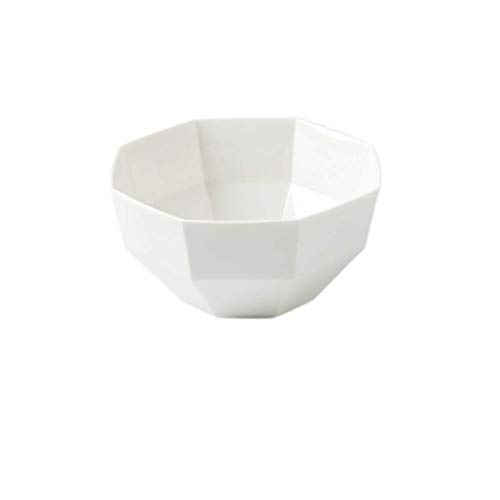 WYBD.Y Exquisite Home Cuenco de cerámica de muñeca Grande Hogar nórdico Bandeja de Postre Anti escaldado Plato de Ensalada Vajilla Blanca Utensilios para Comer Hotel Decorativo Cuenco de Sopa Retro