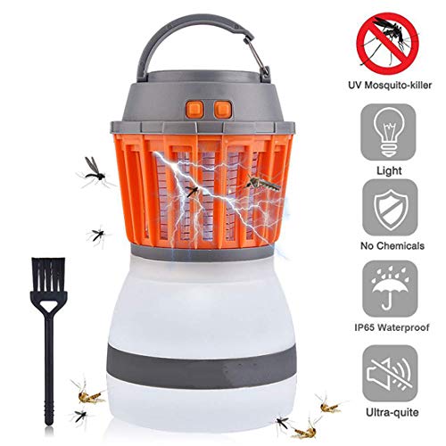 WYYZSS Bombilla Lámpara para Matar Mosquitos 2 En 1 Lámpara LED UV para Insectos Y Moscas Electrónicas Trampa para Moscas De Insectos En Interiores Y Exteriores