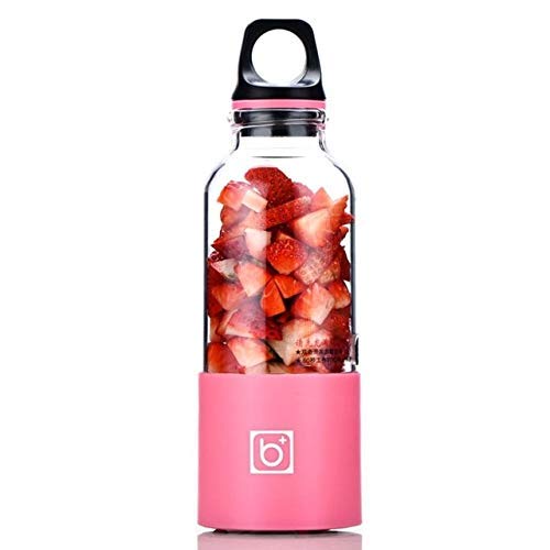 WZLJW Exprimidor eléctrico Copa Mini portátil Recargable Exprimidor Batidora Tamiz exprimidor de Frutas Jugo de Naranja Extractor - Rosa, a2 ggsm (Color : Reda1a83, Size : A60)