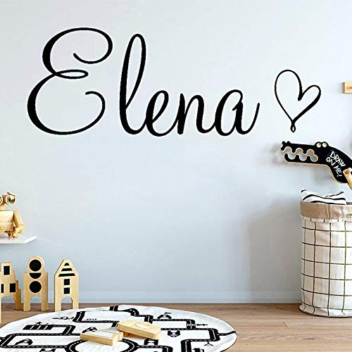 wZUN Personalizado Nombre Personalizado Pegatinas de Pared decoración de la habitación de los niños calcomanías de Vinilo extraíble decoración del hogar 31X85cm