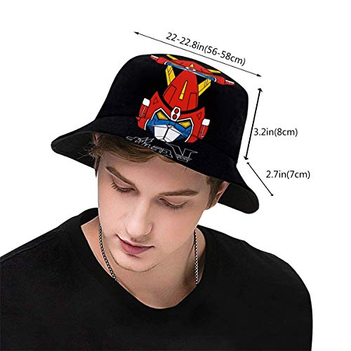 XCNGG Voltes V Sombrero de Pescador Unisex Sombrero de Pescador Sombreros de Pescador Gorra Plegable de Verano para Exteriores Sombrero de Viaje para la Playa