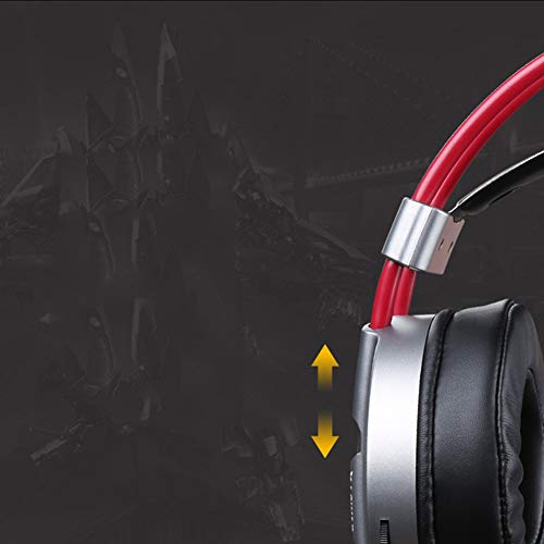 XHN Gaming Headset para PS4, Xbox One, PC, Mac, Nintendo Switch, LED con micrófono - jack de 3,5 mm