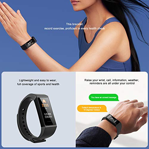 Xiaomi Mi Band 4C Smart Bracelet Fitness Tracker Pantalla a Color de 1.08 '' Pulsera de Actividad con Monitores de Actividad, 50 M a Prueba de Agua, Carga Portátil, Negro