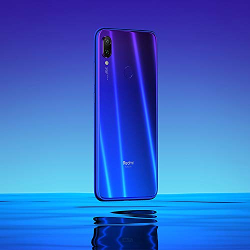 Xiaomi Redmi Note 7 Smartphones de 6.3'' Pantalla Completa, 4GB RAM + 128GB ROM, Snapdragon 660 procesador Octa-Core, 13MP Delantero y 48MP + 5MP Doble cámara Trasera Teléfonos móviles (Azul)