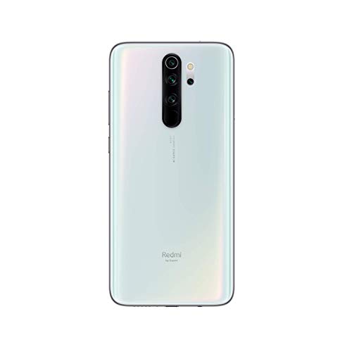 Xiaomi Redmi Note 8 Pro - Smartphone de 6.53" FHD+ (6 GB RAM, 128 GB ROM, cámara cuádruple de 64 MP, MTK Helio G90T, 4G, bateria de 4500 mAh) Pearl White [Versión Española]