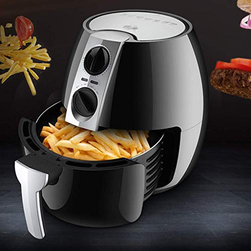 XIUYU Freidora de Gran Capacidad del Aire, de 30 Minutos Temporizador y Control de Temperatura Ajustable, Aire 4.5L freidoras sin Aceite, Inteligente Fries máquina, for el hogar y la Cocina, Negro