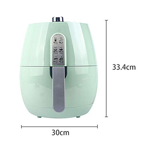 XIUYU Hogar sin Aceite de la freidora de Aire, Temperatura Ajustable de Control, Smart Touch Screen freidoras de Aire, Antiadherente Olla Cocina Saludable Airfryer, Verde (Color : Green)