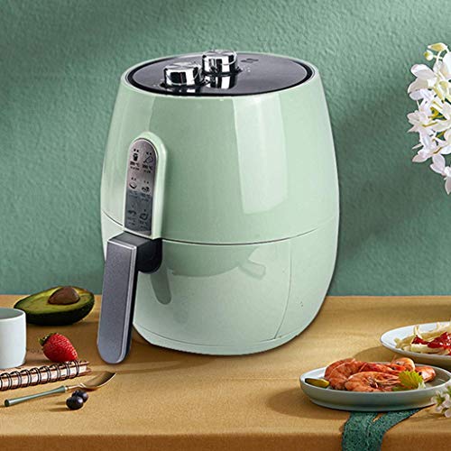 XIUYU Hogar sin Aceite de la freidora de Aire, Temperatura Ajustable de Control, Smart Touch Screen freidoras de Aire, Antiadherente Olla Cocina Saludable Airfryer, Verde (Color : Green)