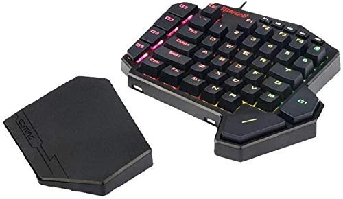 XIUYU Redragon K585 con una Sola Mano Teclado mecánico Mano Izquierda Comer Teclado Verde Juego de la gallina Teclado del Eje de definición de la Macro