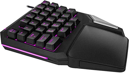 XIUYU T9 Delux Colorido Pro-Pollo con una Sola Mano artefacto LOL Sentido manipulador Teclado for Juegos de Colores con retroiluminación