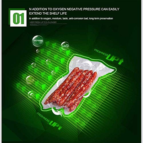 XMYL Sellador Al Vacío Máquina De Envasado Al Vacío De Alimentos con El Exterior Función De Bombeo, Máquina De Sellado Al Vacío para Hogar Mojado Y Seco Conservación De Los Alimentos