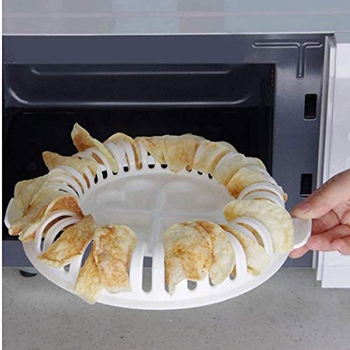 xuew Potato Chip Maker Calorías DIY microondas de Baja al Horno de Patata Patatas Fritas Parrilla sin Grasa Maker Panadería y Repostería Herramientas Accesorios de Cocina