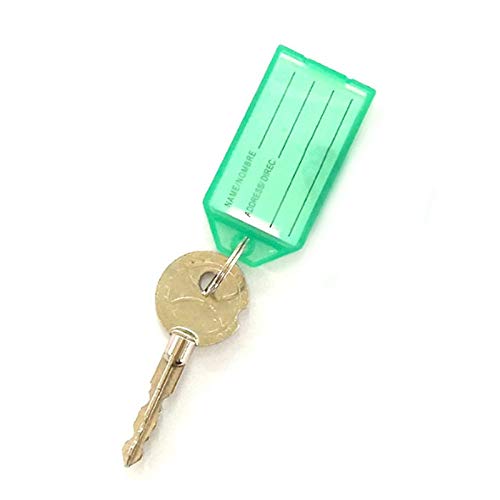 XVCHQIN Ganchos para Llaves 1PC / 10PCS Plástico Hotel Clasificación Número de   Marca Color Caramelo Etiqueta de Equipaje Junto al mar Renovar Colores Llavero de Oficina, Verde, 1PCS