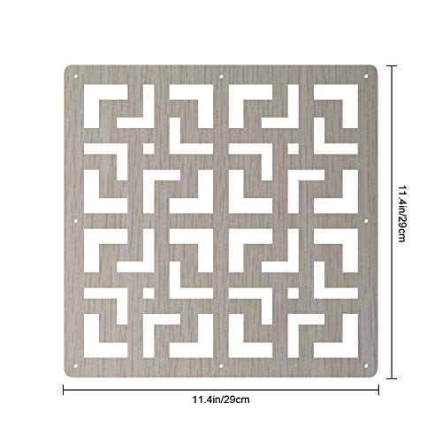 Y-Step - Biombo de madera colgante con 9 paneles, divisores para habitaciones, camas, comedores, estudios, hoteles, oficinas o bares