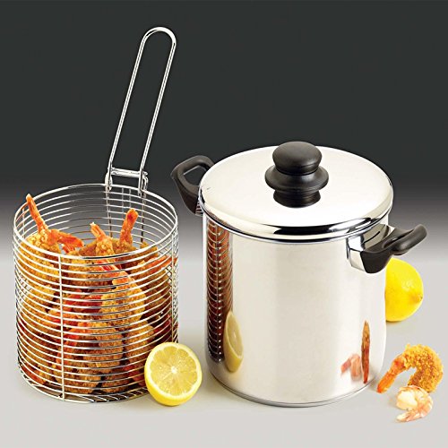 YEARGER Acero Inoxidable Hervidor Olla – Olla de Pasta Pasta Infusor Tapa Cocina, Acero Inoxidable, 20 cm