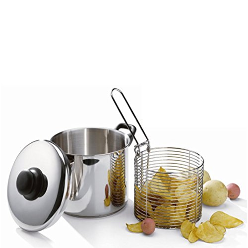 YEARGER Acero Inoxidable Hervidor Olla – Olla de Pasta Pasta Infusor Tapa Cocina, Acero Inoxidable, 20 cm