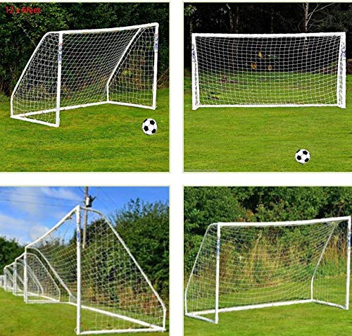 YHG Red de fútbol, ​​Red de fútbol Portería de fútbol Plegable para jardín con Red para Todo Clima para niños Adultos Jugando Entrenamiento(2.4X1.8M)