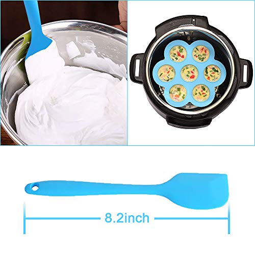 yidenguk silicona Ei Bites Formen, 7 Cup silicona Muffin sartén, 9 piezas Instant Pot accesorios con Steamer Rack, cuchara, espátula para 5/6/8 Quart Instant Pot, olla eléctrica