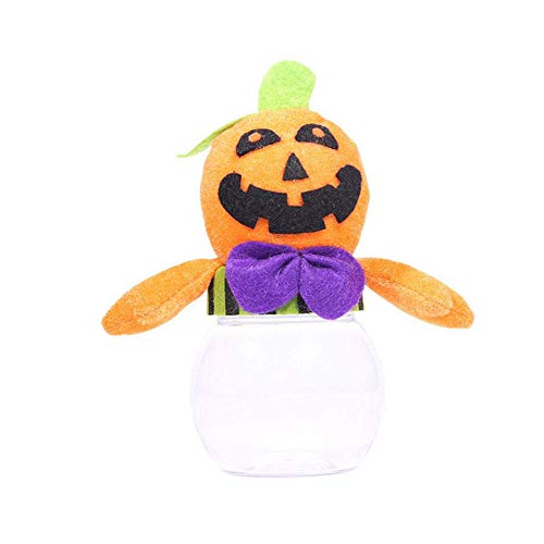 Yisily De Dibujos Animados Lindo del Caramelo Tarro, Tarro del Caramelo De Halloween Regalos del Truco O De 1pc Muñeca De Juguete Dulces Caja De Almacenamiento De La Decoración De Calabaza