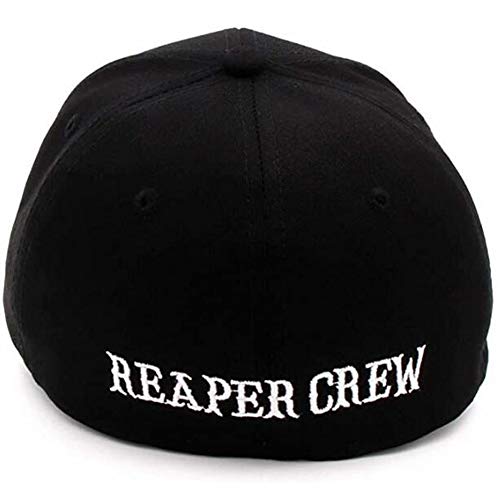 Yiyu Sombreros Negros Hijos de la anarquía de la Gorra de béisbol Reaper Crew Hombres de Las Mujeres Bordado Hip Hop Letras Sombrero Sombrero for los Hombres x (Color : Black)