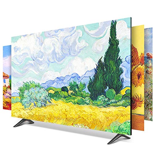 YKJL Cubierta de TV LCD TV-Abdeckung TV Estuche Antipolvo Paisaje Cielo Estrellado Decoración Paño para computadora Fundas para monitores Ölgemälde Muster-27inch Velero