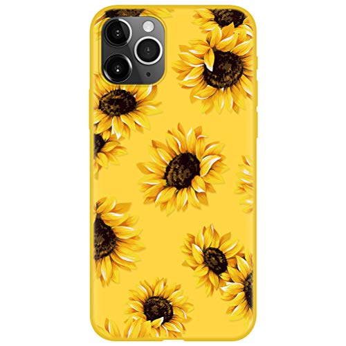 Yoedge Funda para Xiaomi Redmi Note 8 Pro, 3D Cárcasa Silicona de Amarillo Amarilla Rosa con Diseño Dibujos Suave TPU Animados Patrón Case Cover Bumper para Xiaomi Redmi Note 8 Pro Smartphone, 12