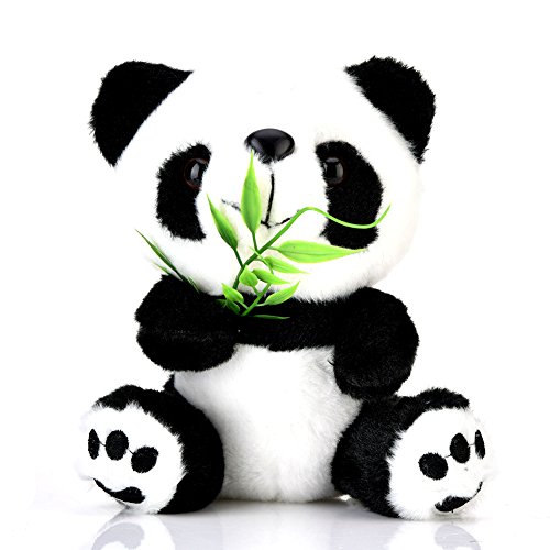 Yosoo 15 cm Cute Panda con bambú oso de panda de peluche Panda de peluche de animal oso panda de peluche Animal muñeca juguetes regalo Panda juguetes para niños