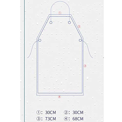 YQ WHJB Impermeable Espesar Bib Delantales,PVC Heavy Duty Delantales,Industrial Lavaplatos Análisis Resistente a Productos químicos Delantales de Cocina-Azul