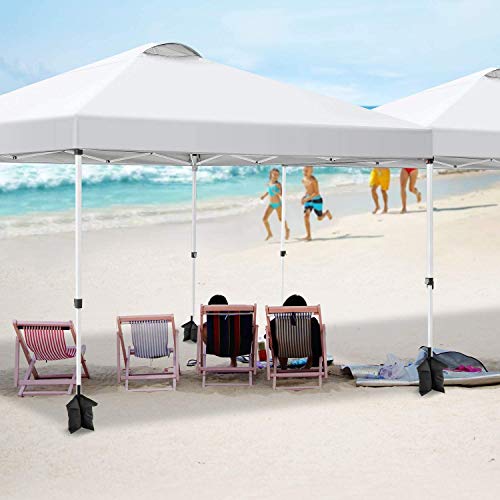 YUEBO Carpas Plegables, 3x3m Pabellon Gazebo Impermeables Protector UV para Jardin Exterior Eventos Coche Ferias con Paredes Laterales, Sacos de Arena Bolsa de Transporte