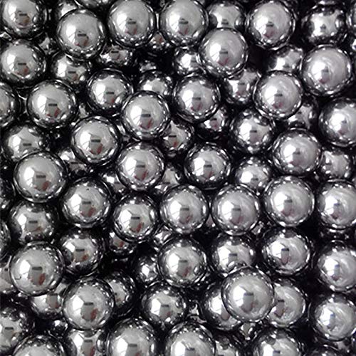 Yuen Bola de Acero Exterior de Superficie Brillante/Bola de Acero Macizo / 6,7,8,9,10 mm / 1 kg(6mm-1kg, Silver)