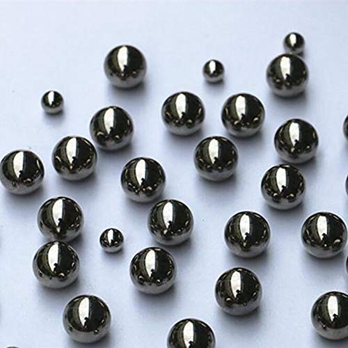 Yuen Bola de Acero Exterior de Superficie Brillante/Bola de Acero Macizo / 6,7,8,9,10 mm / 1 kg(6mm-1kg, Silver)