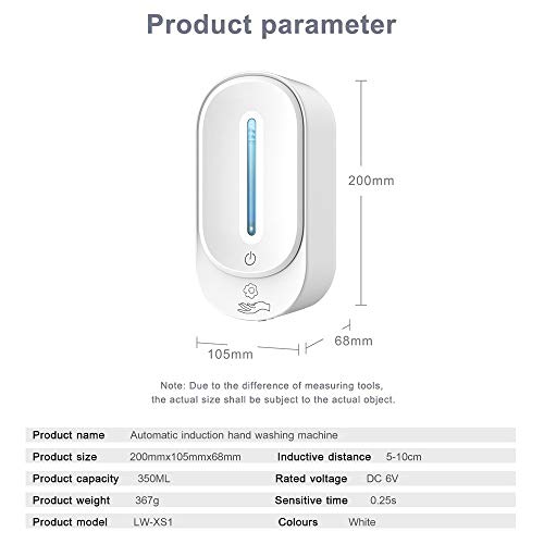 YXFW 350ML de Montaje en la Pared Inteligente automático dispensador de jabón líquido de Infrarrojos de inducción dispensador de jabón Cocina Baño Jabón Bomba de la loción