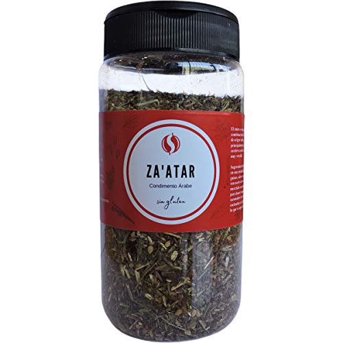 Zaatar TodoEspecias 120g - Sin gluten - 100% Natural: sin sal ni aditivos - Bote Especiero con 2 dosificadores