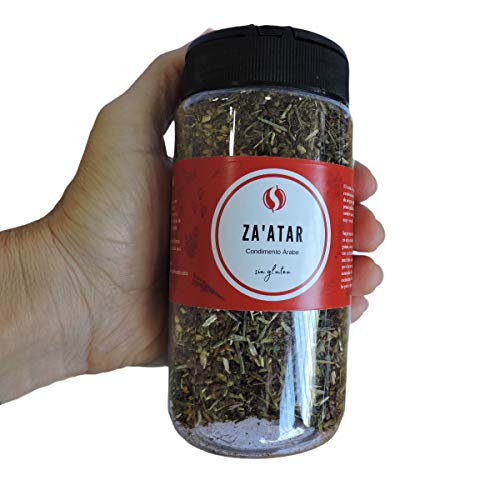 Zaatar TodoEspecias 120g - Sin gluten - 100% Natural: sin sal ni aditivos - Bote Especiero con 2 dosificadores