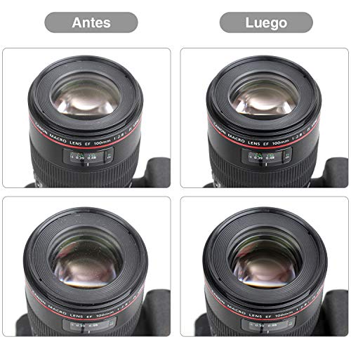 Zacro 49 en 1 Kits Limpieza Cámara Reflex Profesional para Cámaras Réflex y Lente Optica Cámaras Digitales DSLR Rebel EOS,Olympus,Sony Alpha NEX,NX,Carcasa Impermeable Negra