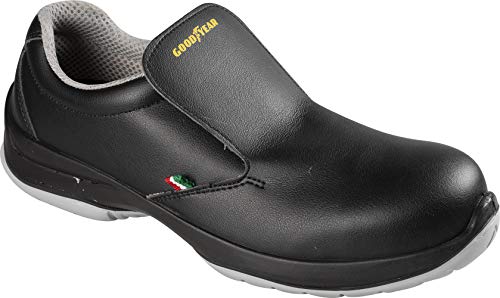 Zapatilla de Seguridad Mocasino S2 de Metal Libre Negro, Talla 39