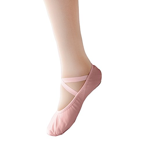 Zapatillas de Ballet Canvas Dance Zapatos Split Único Rosa 32