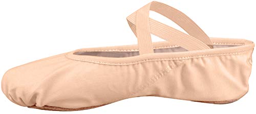 Zapatillas de ballet para nias media punta Split plana Zapatos de ballet diferentes tamaos para nios y adultos, rosa claro, EU 37