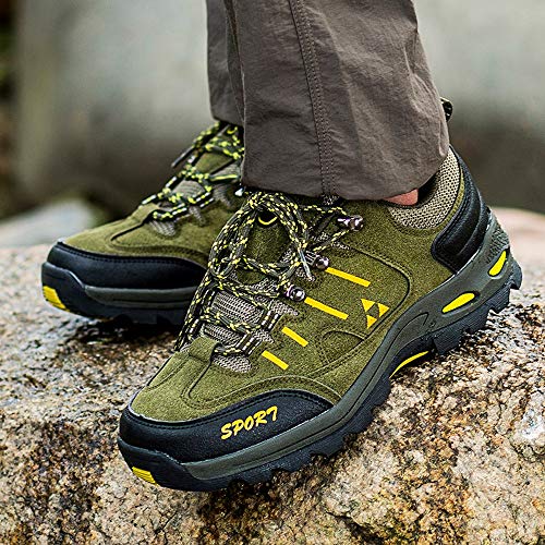 Zapatos de Senderismo para Pareja,ZARLLE Zapatillas Ligeras de Escalada Botas de Trekking al Aire Libre Seguro Respirable Calzado Deportivo para Correr Climbing Gimnasio Zapatos de Trekking