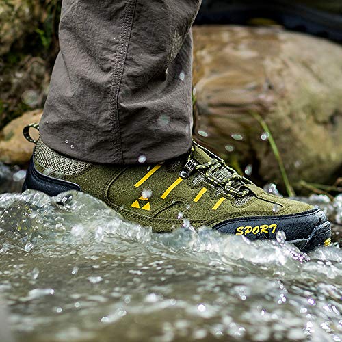 Zapatos de Senderismo para Pareja,ZARLLE Zapatillas Ligeras de Escalada Botas de Trekking al Aire Libre Seguro Respirable Calzado Deportivo para Correr Climbing Gimnasio Zapatos de Trekking