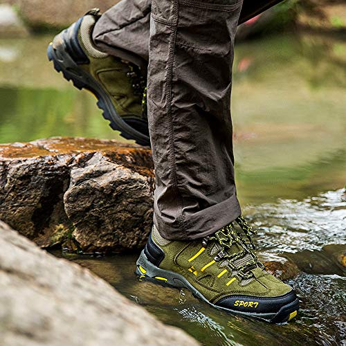 Zapatos de Senderismo para Pareja,ZARLLE Zapatillas Ligeras de Escalada Botas de Trekking al Aire Libre Seguro Respirable Calzado Deportivo para Correr Climbing Gimnasio Zapatos de Trekking