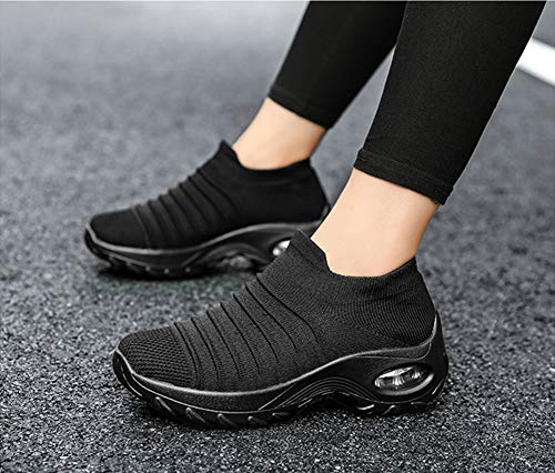 Zapatos de Trabajo Muy cómodos para Trabajos de hostelería y no resbalan-UniseZapatos Casuales Muy cómodos para Trabajos de hostelería y no resbalan-Unisex-adultox-Adulto (40 EU, Negro-1)