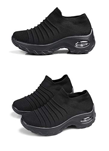 Zapatos de Trabajo Muy cómodos para Trabajos de hostelería y no resbalan-UniseZapatos Casuales Muy cómodos para Trabajos de hostelería y no resbalan-Unisex-adultox-Adulto (40 EU, Negro-1)